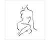 Glasbild Figure Lines VI 30x30 cm Produktbild-Vorschau 1