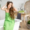 relaxdays vešiak na uteráky bambus prírodný/sivý Náhľad obrázku produktu 3