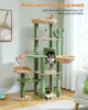 Purpurra Kratzbaum Katzenturm mit großer Hängematte und Produktbild-Vorschau 3