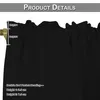 A close-up of a black curtain with measurement indicators and text detailing product features. Náhled obrázku produktu