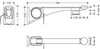HEWI 802.50.45360 GU Stützklappgriff Premium,700 mm, re Produktbild-Vorschau 2