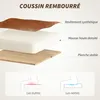 HOMCOM Chaise de bureau, fauteuil de bureau, fonction Voir les images du produit 4