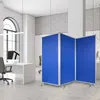 Filz-Stellwand Trennwand 3-teilig Blau 270 x 90 x 180 cm Produktbild-Vorschau 4