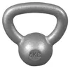 Gorilla Sports Kettlebell činka, liatinová, sivá, 4 kg Náhľad obrázku produktu 1