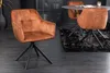 Design Stuhl LOFT kupferbraun Samt drehbar Metallgestell Produktbild-Vorschau 4
