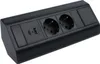 DesignLight CORNERBOX schwarz, 2x SCHUKO Steckdose, 1x USB Produktbild-Vorschau 1