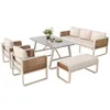 Gartenlounge-Set für 6-7 Personen–Rattan Sitzgruppe in Produktbild-Vorschau 9