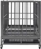 The Living Store Hundekäfig mit Rollen Stahl 92x62x76 cm Produktbild-Vorschau 3