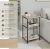 Table d’appoint Memphis 34x30x59cm - Bois clair industriel, Voir les images du produit 2