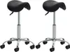 2er Set Arbeitshocker Reno Kunstleder schwarz Produktbild-Vorschau 1