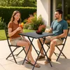 BRUBAKER Gartentisch Bergamo - 58 x 58 cm Balkontisch Produktbild-Vorschau 6