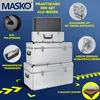 Masko® 3er SET Alu Boxen Alubox Alukiste Transportbox Produktbild-Vorschau 2