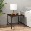 vidaXL Tables d'appoint 2 pcs. Chêne fumé 40x40x35 cm Bois Voir les images du produit 3