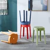 6er-Set stapelbare, tragbare, runde Kunststoffhocker, Produktbild-Vorschau 3