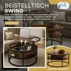 Couchtisch SWING Braun mit verstellbarer Tischplatte & Produktbild-Vorschau 2