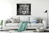 MuchoWow® Textilposter Panther - Wildlife - Schwarz - Weiß Produktbild-Vorschau 3