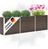 DELUKE® Hochbeet für Garten OSKAR Braun | 240x40x77cm | Produktbild-Vorschau 1