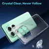 A clear phone case is shown over a mint green smartphone, highlighting the camera area. A diamond is also visible in the foreground. Produktbild-Vorschau
