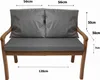 Cuscini per panchina da giardino, Seduta 120x50x7 + Anteprima dell’immagine prodotto 3