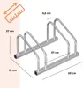 Stojan na 2 bicykle BIKE, 50x32x27cm, strieborná Náhľad obrázku produktu 7