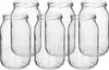 A group of empty glass jars arranged on a white background. Podgląd zdjęcia produktu