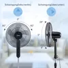 Ventilateur de sol 3 vitesses et télécommande, noir Voir les images du produit 13