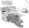 com-four® 1500x Edelstahl Reinigungsperlen mit Produktbild-Vorschau 1