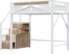 Metalowe łóżko na poddaszu Sweiko 140 x 200 cm, unikalna Podgląd zdjęcia produktu 11