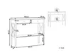 BELIANI Konzolový stolek bílý MDF 100 x 35 cm 2 zásuvky Náhled obrázku produktu 3