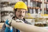 Belüfteter Arbeitshelm 6-Punkt-Schutzhelm 4-Punkt-Gurt gelb Produktbild-Vorschau 8
