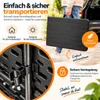 Skládací stůl Rijoka, vzhled dřeva, zahradní stůl – Náhled obrázku produktu 5