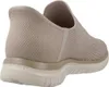 A side view of a beige Skechers women's sneaker. Podgląd zdjęcia produktu