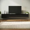 SONNI TV-Schrank Schwarz Hochglanz 200 x 35 x 30cm Produktbild-Vorschau 1