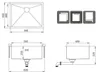 Ausmann Oder rvs spoelbak 54x40cm vlakbouw onderbouw en Produktbild-Vorschau 4