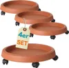 4er Set Pflanzenroller Outdoor Wetterfest Rollbrett Produktbild-Vorschau 1