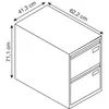 Hängeregistraturschrank, einbahnig, 2 Hängeregistraturen, Produktbild-Vorschau 8