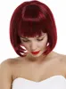 WIG ME UP Perücke kurz klassischer Bob gerader Pony Rot Produktbild-Vorschau 5