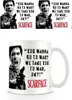 Kubek Scarface Unisex War biały/czarny/czerwony Standard Podgląd zdjęcia produktu 2