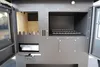 Close-up view of the interior of a wood-burning stove. Produktbild-Vorschau