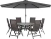 UISEBRT 3.5m Parasol pendulaire Parasol de marché, gris Voir les images du produit 1