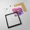 Gerahmtes Poster - Schwarzer Rahmen - Pastos Blumen Rosa - Produktbild-Vorschau 4