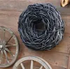 Corona di liane rustica nera 65 cm - Decorazione per Anteprima dell’immagine prodotto 5