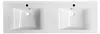 Sapho FLAVIA dubbele wastafel met marmerlook, 150x50 cm, Productafbeelding-voorbeeld 4