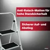 siwitec Klapptritt aus Stahl, 2 Stufen, Weiß, Trittleiter, Produktbild-Vorschau 3