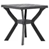 vidaXL Tavolo da bistrot antracite 70x70x72 cm plastica Anteprima dell’immagine prodotto 6