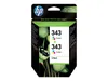 HP 343, Hohe (XL-) Ausbeute, Cyan, Magenta, Gelb, Tinte auf Produktbild-Vorschau 2
