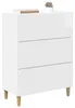 vidaXL Komoda s lesklým povrchom, biela, 66 x 34,5 x 90 cm Náhľad obrázku produktu 2