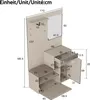 Merax Garderoben-Set 110x185,5x37 cm, Flurgarderobe mit Produktbild-Vorschau 5
