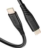 Swissten - Cabo Soft Silikon USB-C-USB-C (0,4 m-černý) Náhled obrázku produktu 2