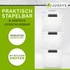 Juskys Aufbewahrungsbox mit Deckel - 4er Set Kunststoff Produktbild-Vorschau 5